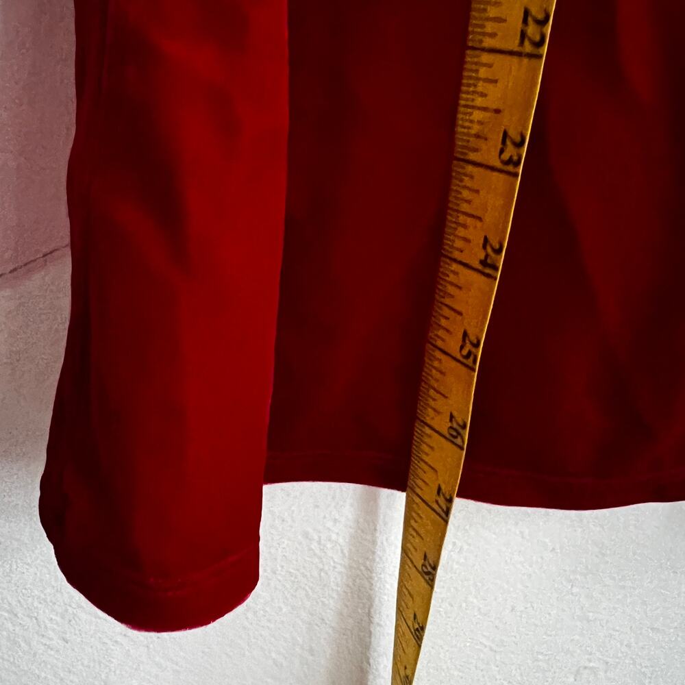 Red Velvet Tank Top, Romantic, Y2K, Glam, Soft, Vintage-Inspired, Luxe, XL - Picture 4 of 6